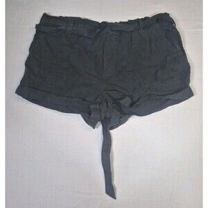 Aerie Pull-On Shorts Womens Size Large Elastic Waist Solid Relaxed Woven